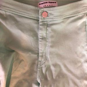 American apparel mint green jeans